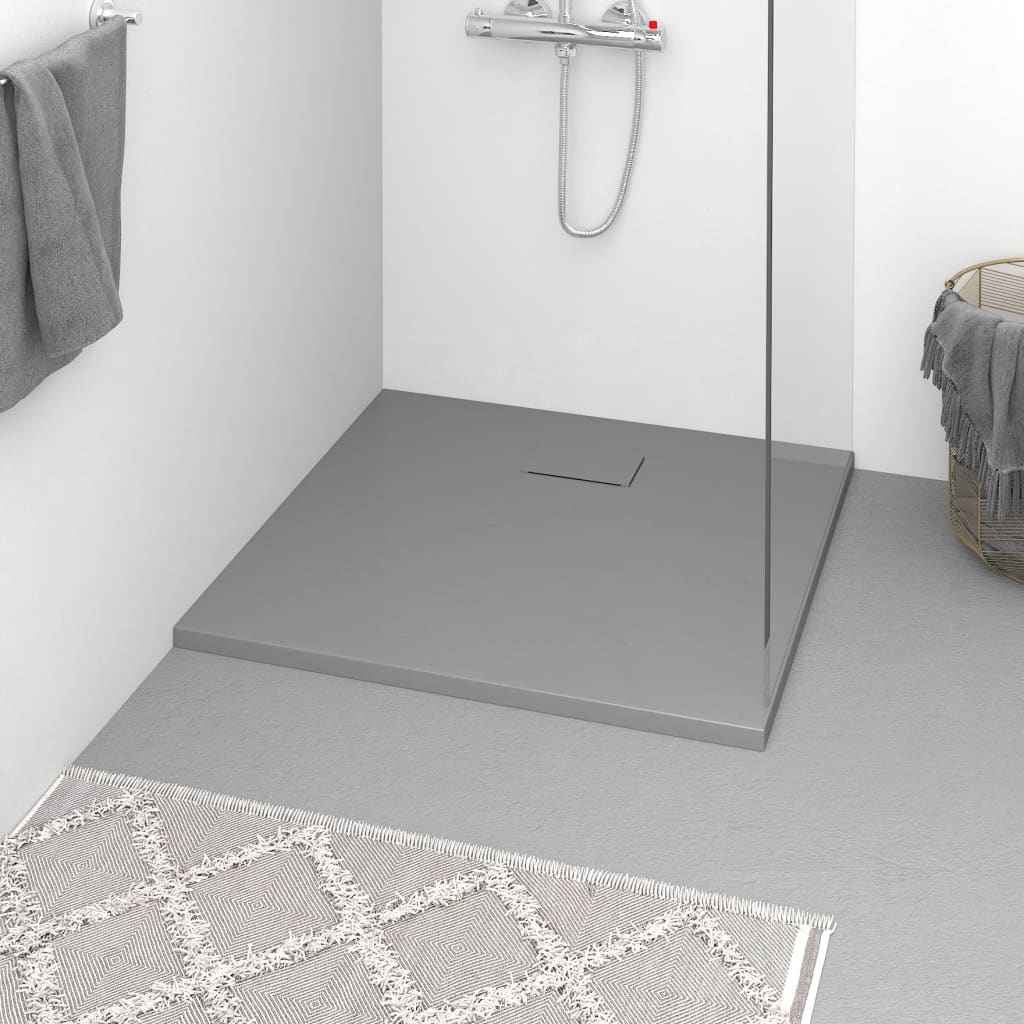 vidaXL Base de chuveiro SMC branco 80x80 cm